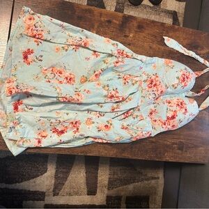 Floral halter sundress